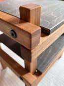 Beistelltisch aus Eiche & Birke Multiplex - Holzatelier TheobaldHolzatelier TheobaldMit Ablagebrett