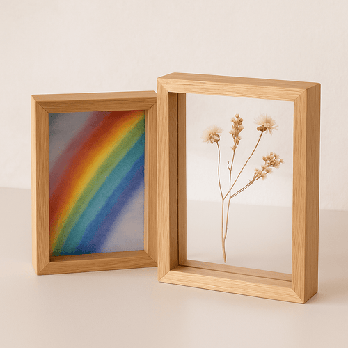 Doppelseitiger Bilderrahmen aus Holz - Holzatelier TheobaldHolzatelier TheobaldAhorn 10cm x 14cm