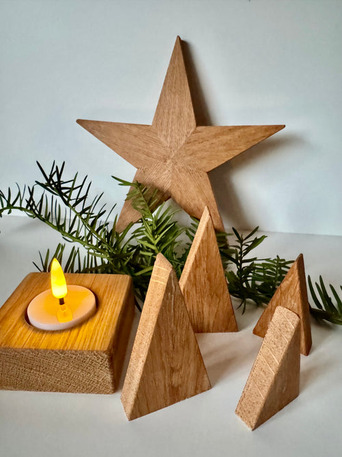 Holz Weihnachtsbäume aus Eiche - Holzatelier TheobaldHolzatelier Theobald