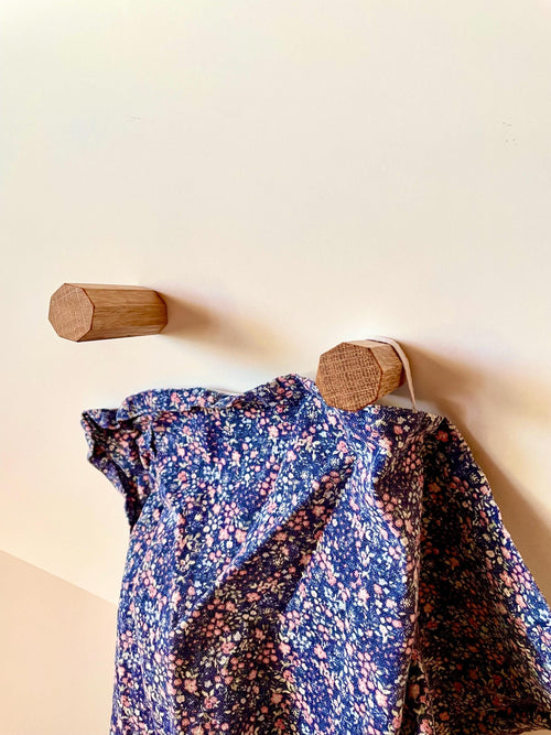 Wandhaken Eiche in Achteckform - Holzatelier TheobaldHolzatelier Theobald