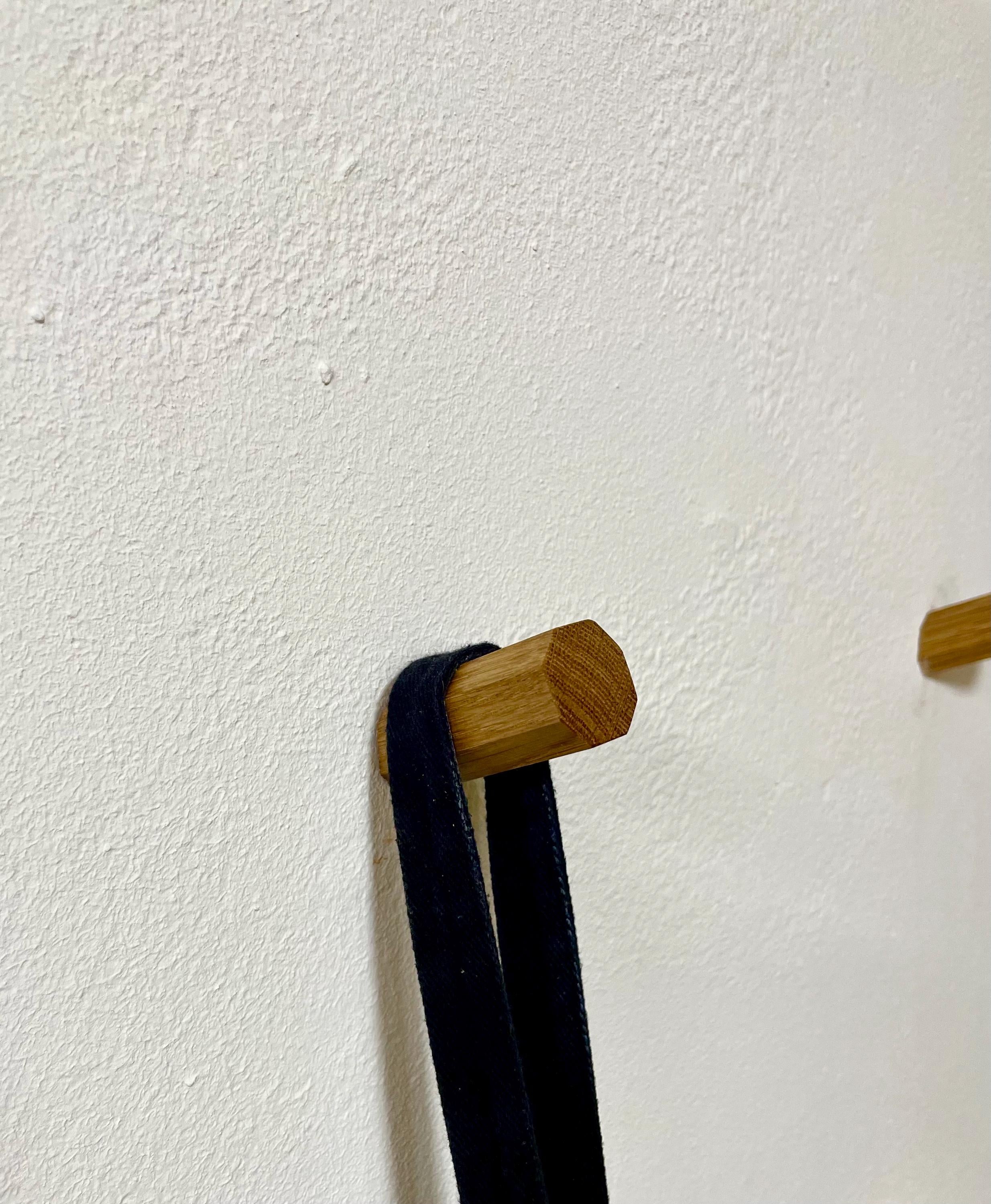 Wandhaken Eiche in Achteckform - Holzatelier TheobaldHolzatelier Theobald