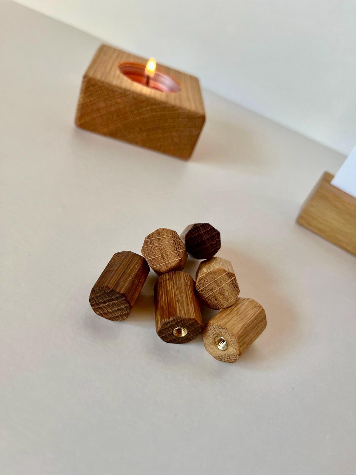 Möbelgriffe aus Eichen achteckig klein - Holzatelier TheobaldHolzatelier Theobald