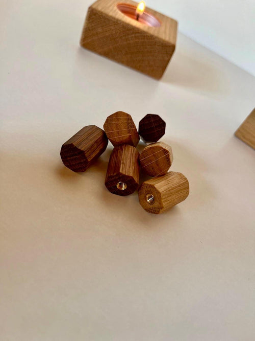 Möbelgriffe aus Eichen achteckig klein - Holzatelier TheobaldHolzatelier Theobald