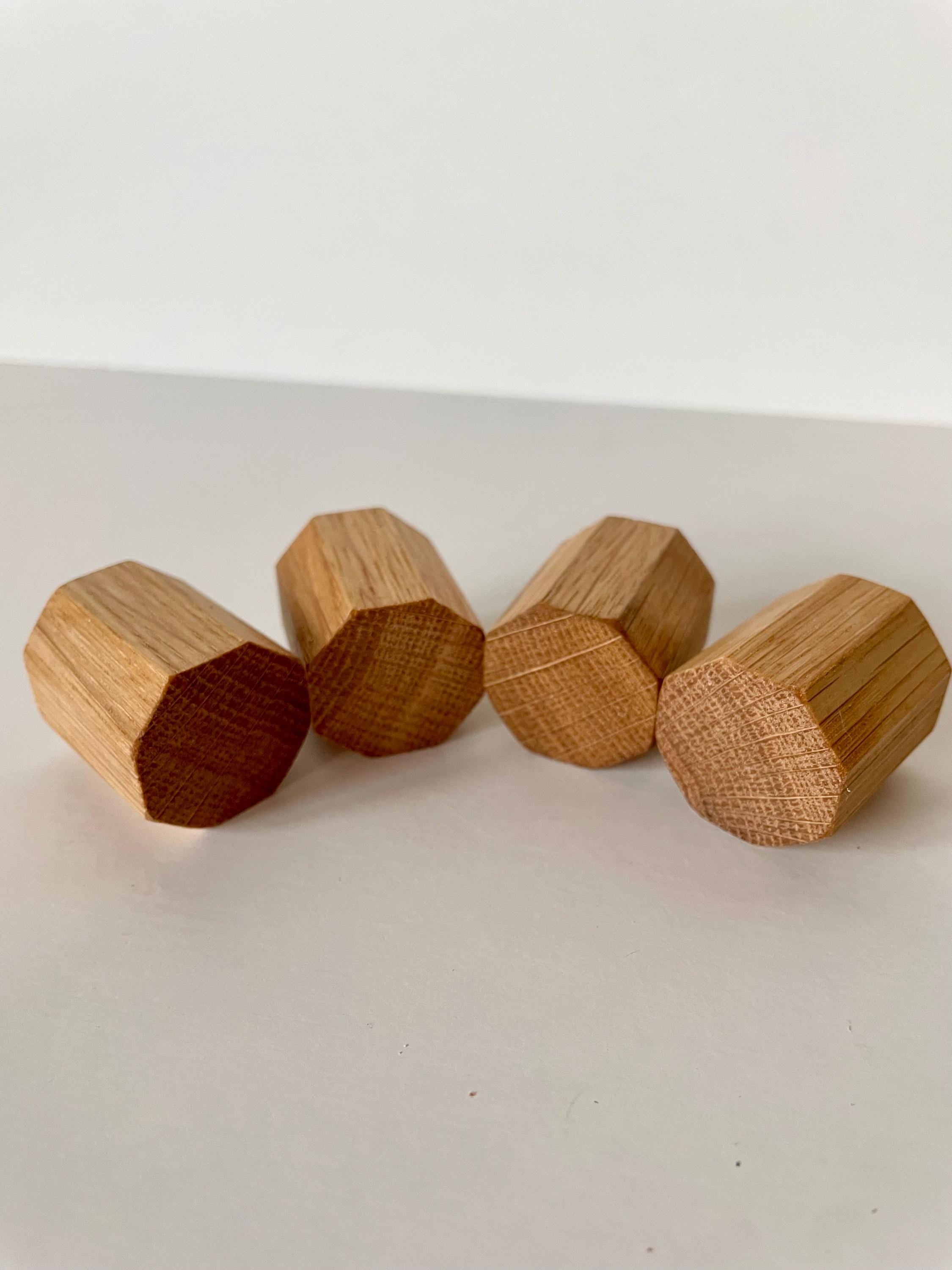 Möbelgriffe aus Eiche achteckig groß - Holzatelier TheobaldHolzatelier Theobald