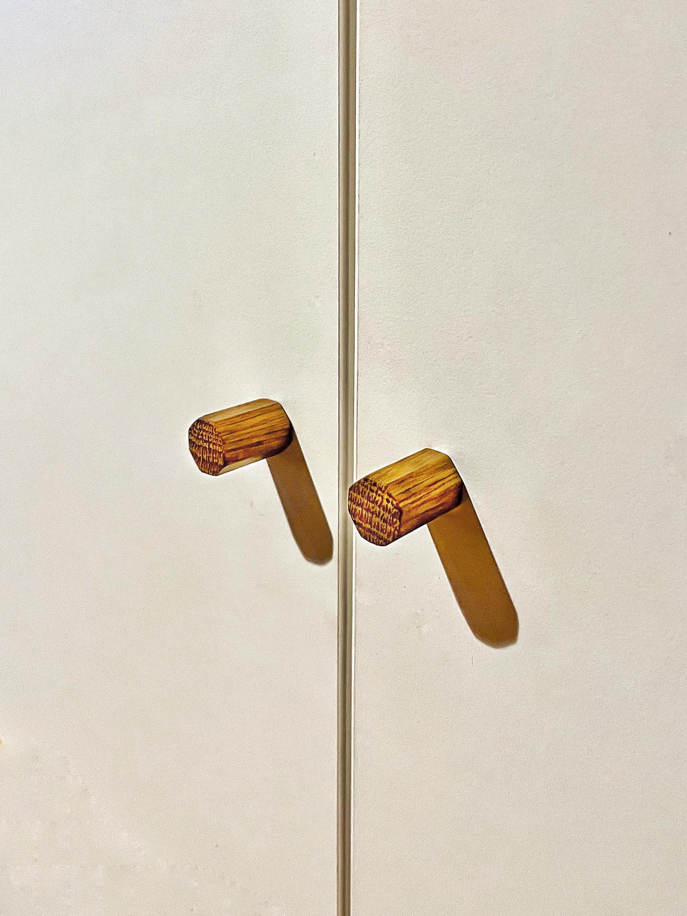 Möbelgriffe aus Eichen achteckig klein