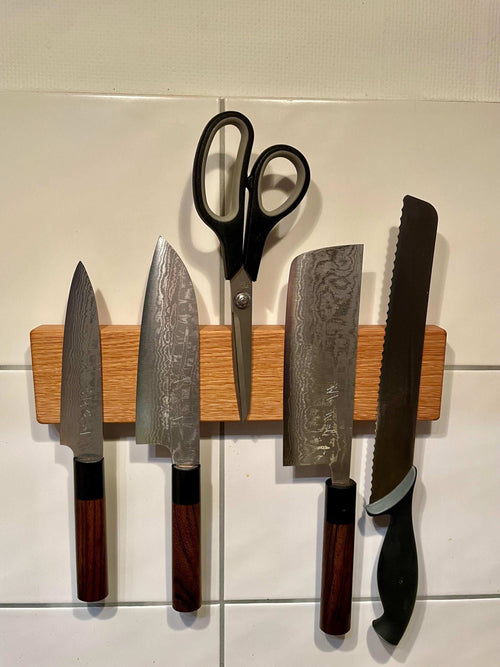 Magnetische Messerleiste aus Eiche – Stilvolles Küchenaccessoire aus Echtholz - Holzatelier TheobaldHolzatelier Theobald200mm