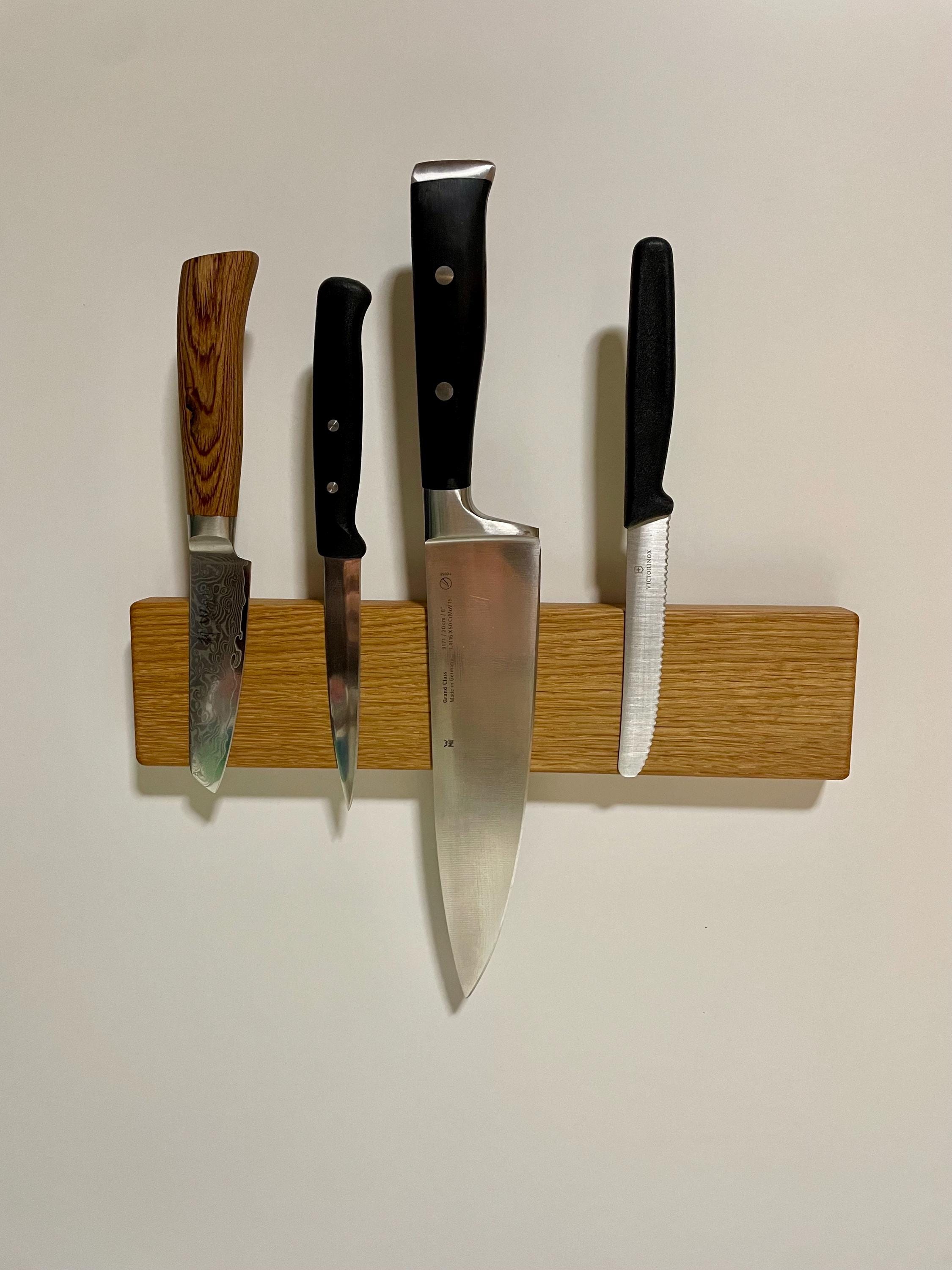 Magnetische Messerleiste aus Eiche – Stilvolles Küchenaccessoire aus Echtholz - Holzatelier TheobaldHolzatelier Theobald200mm