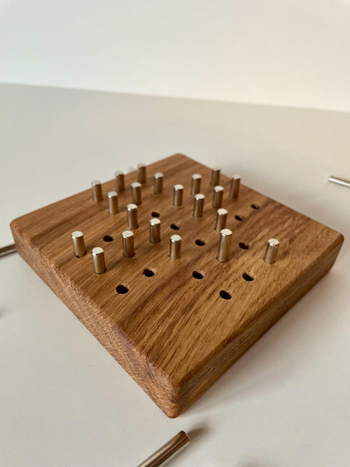 Solitär Spiel Eiche oder Ahorn - Holzatelier TheobaldHolzatelier TheobaldEiche mit Baumkante