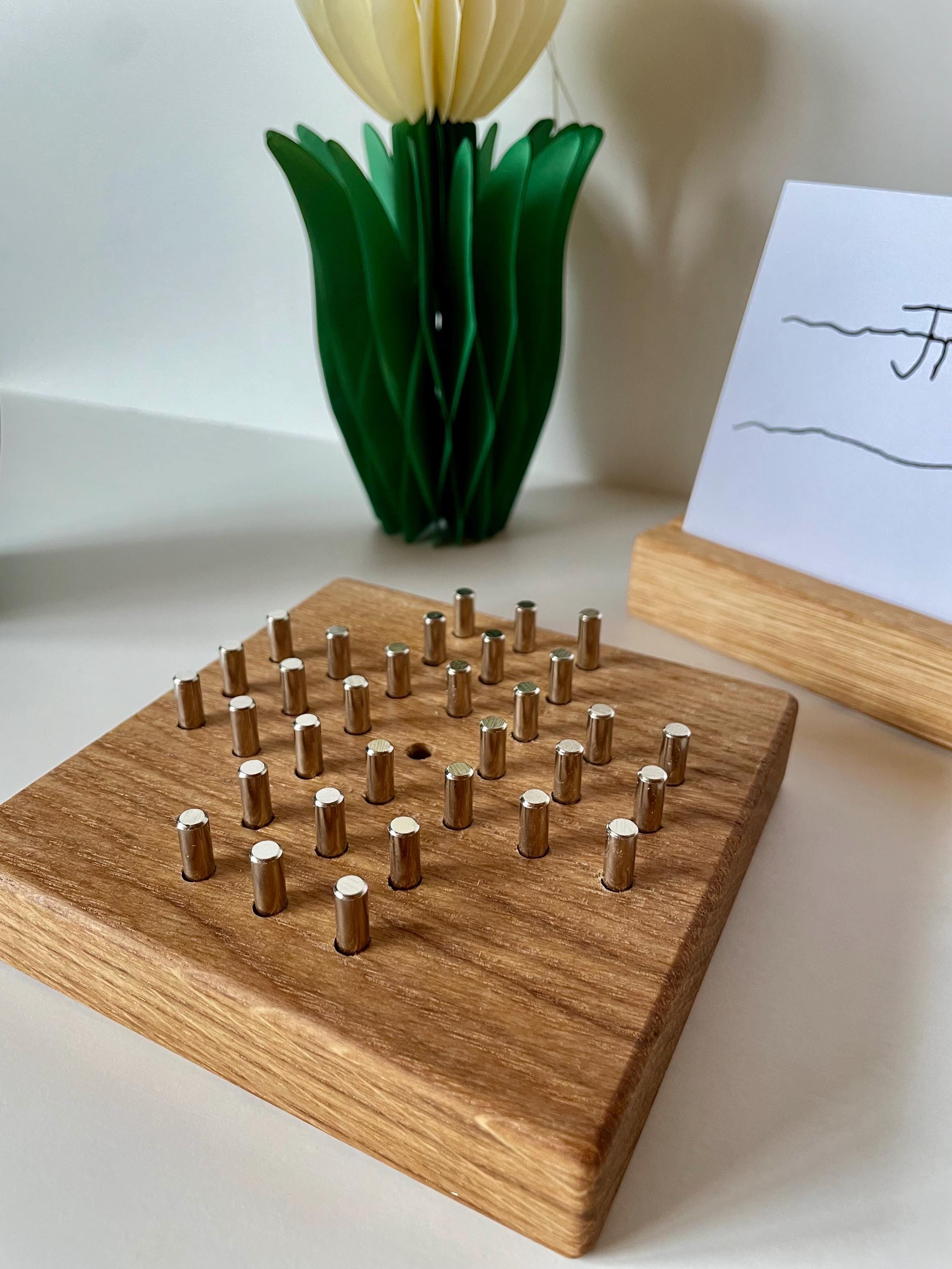 Solitär Spiel Eiche oder Ahorn - Holzatelier TheobaldHolzatelier TheobaldEiche mit Baumkante
