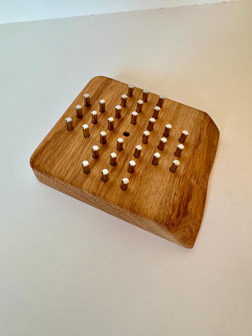 Solitär Spiel Eiche oder Ahorn - Holzatelier TheobaldHolzatelier TheobaldEiche mit Baumkante