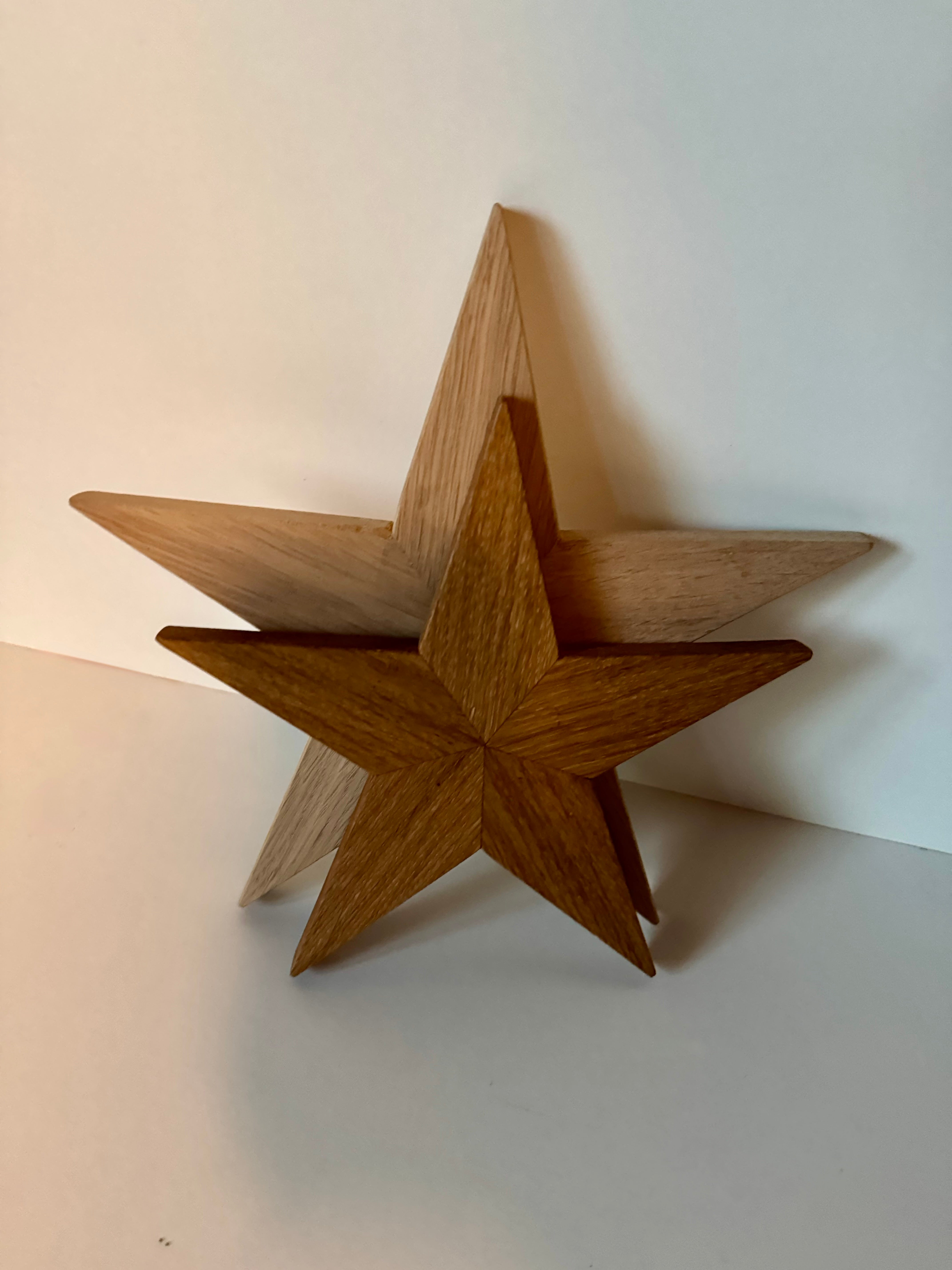 Holzsterne aus Eiche - Holzatelier TheobaldHolzatelier TheobaldGroß (215mm) Geölt