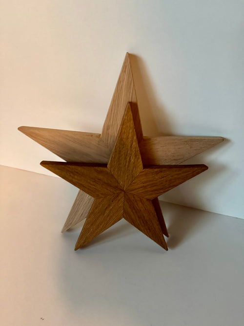 Holzsterne aus Eiche - Holzatelier TheobaldHolzatelier TheobaldGroß (215mm) Geölt