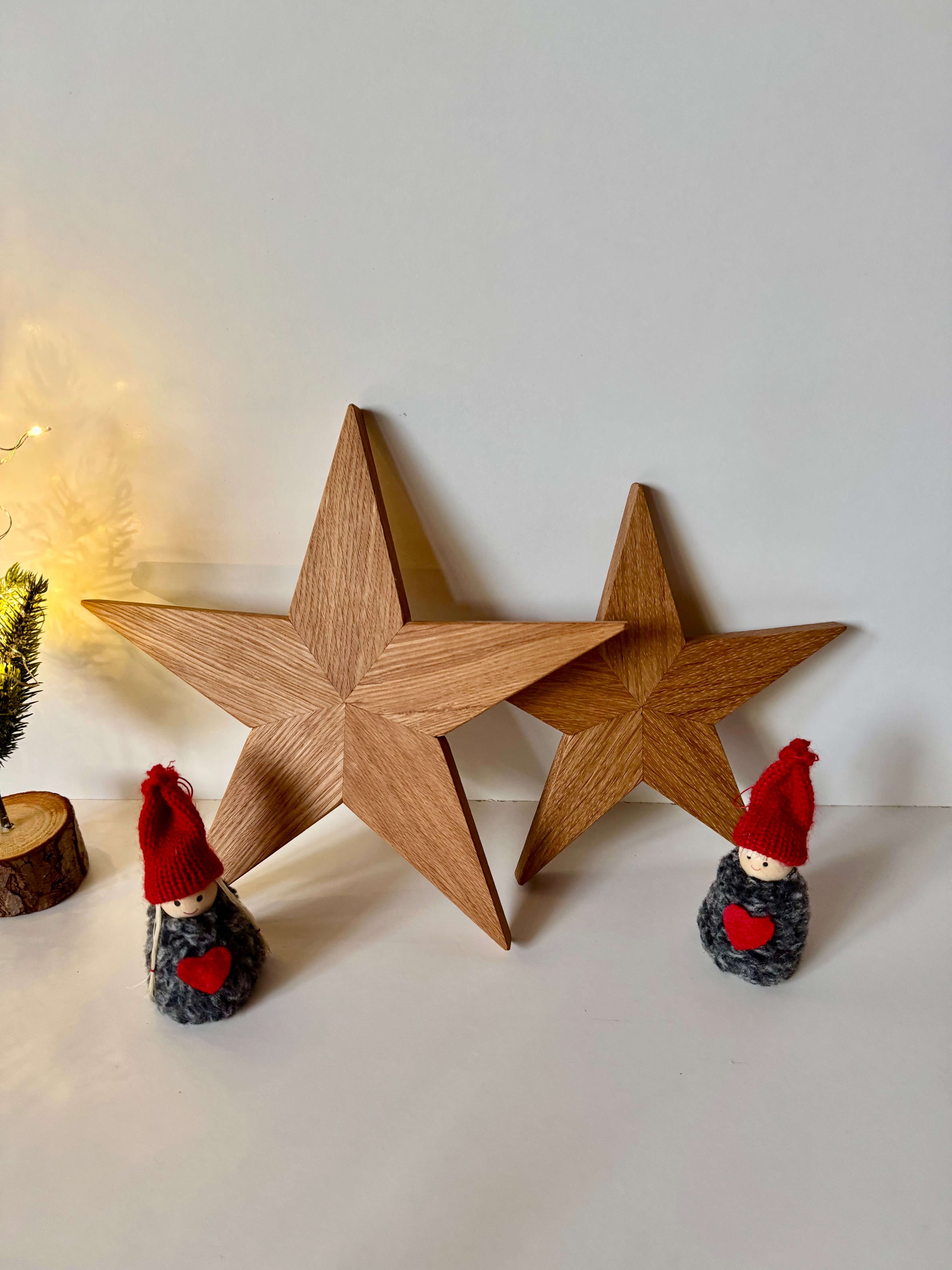 Holzsterne aus Eiche - Holzatelier TheobaldHolzatelier TheobaldKlein (175mm) Natur