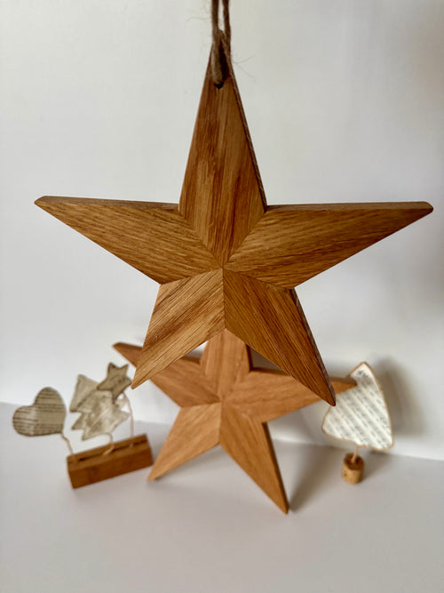 Holzsterne aus Eiche - Holzatelier TheobaldHolzatelier TheobaldKlein (175mm) Natur