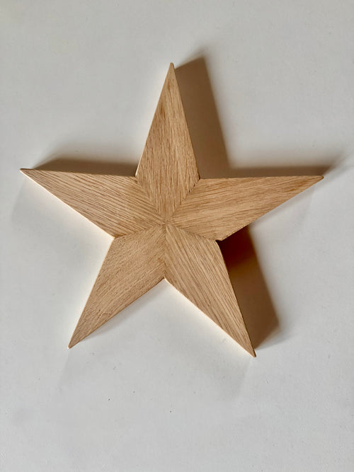 Holzsterne aus Eiche - Holzatelier TheobaldHolzatelier TheobaldGroß (215mm) Natur