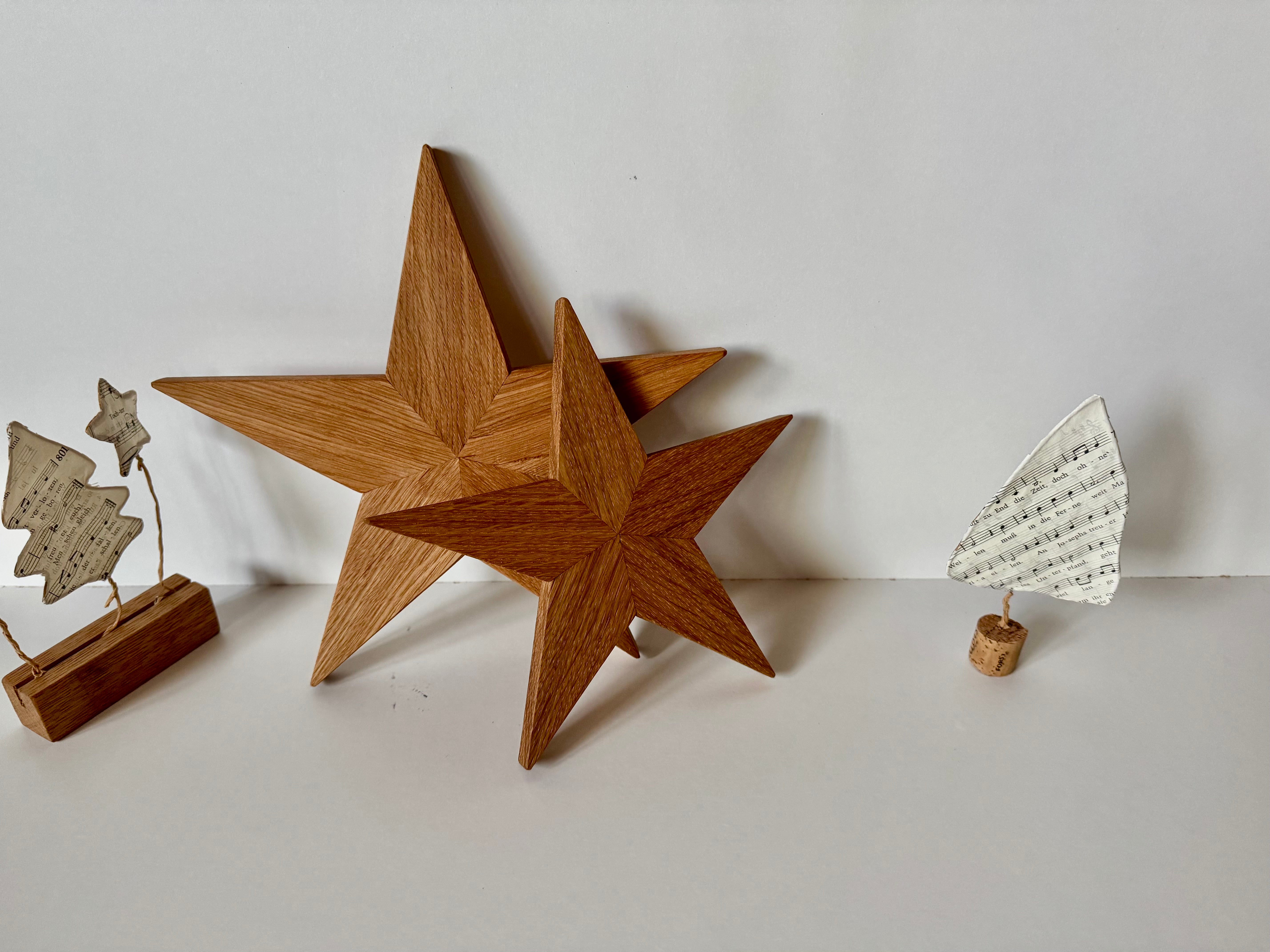 Holzsterne aus Eiche - Holzatelier TheobaldHolzatelier TheobaldKlein (175mm) Natur