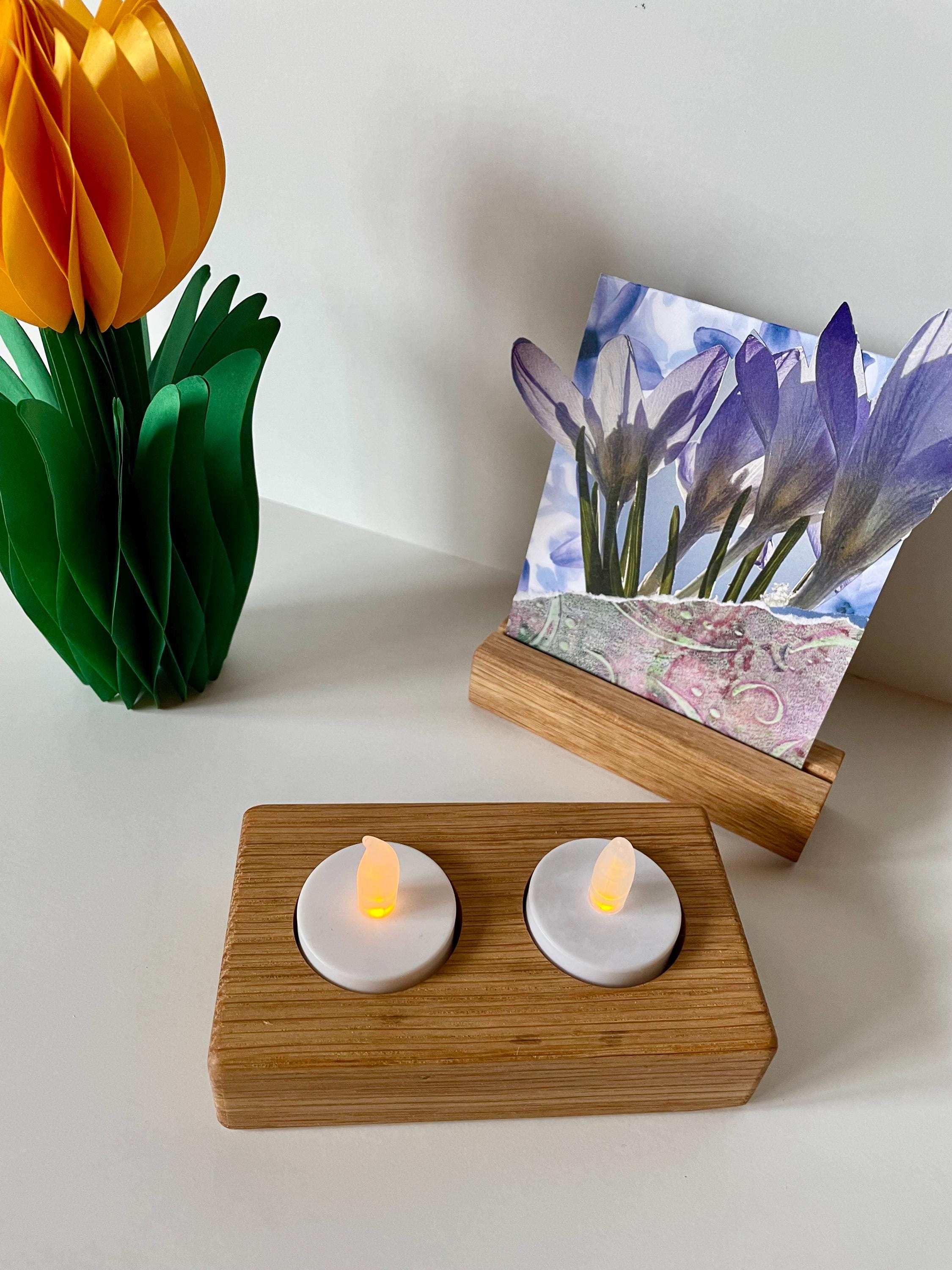 Teelichthalter aus hochwertiger Eiche