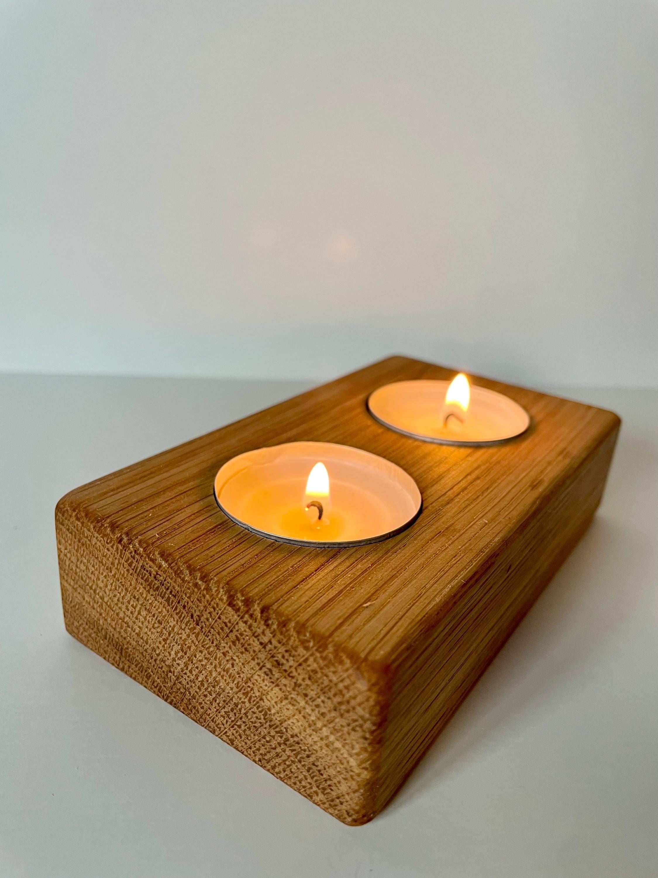 Teelichthalter aus Eiche - Holzatelier TheobaldHolzatelier Theobald70mm, für 1 Kerze