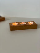 Teelichthalter aus Eiche - Holzatelier TheobaldHolzatelier Theobald235mm, für 4 Kerzen