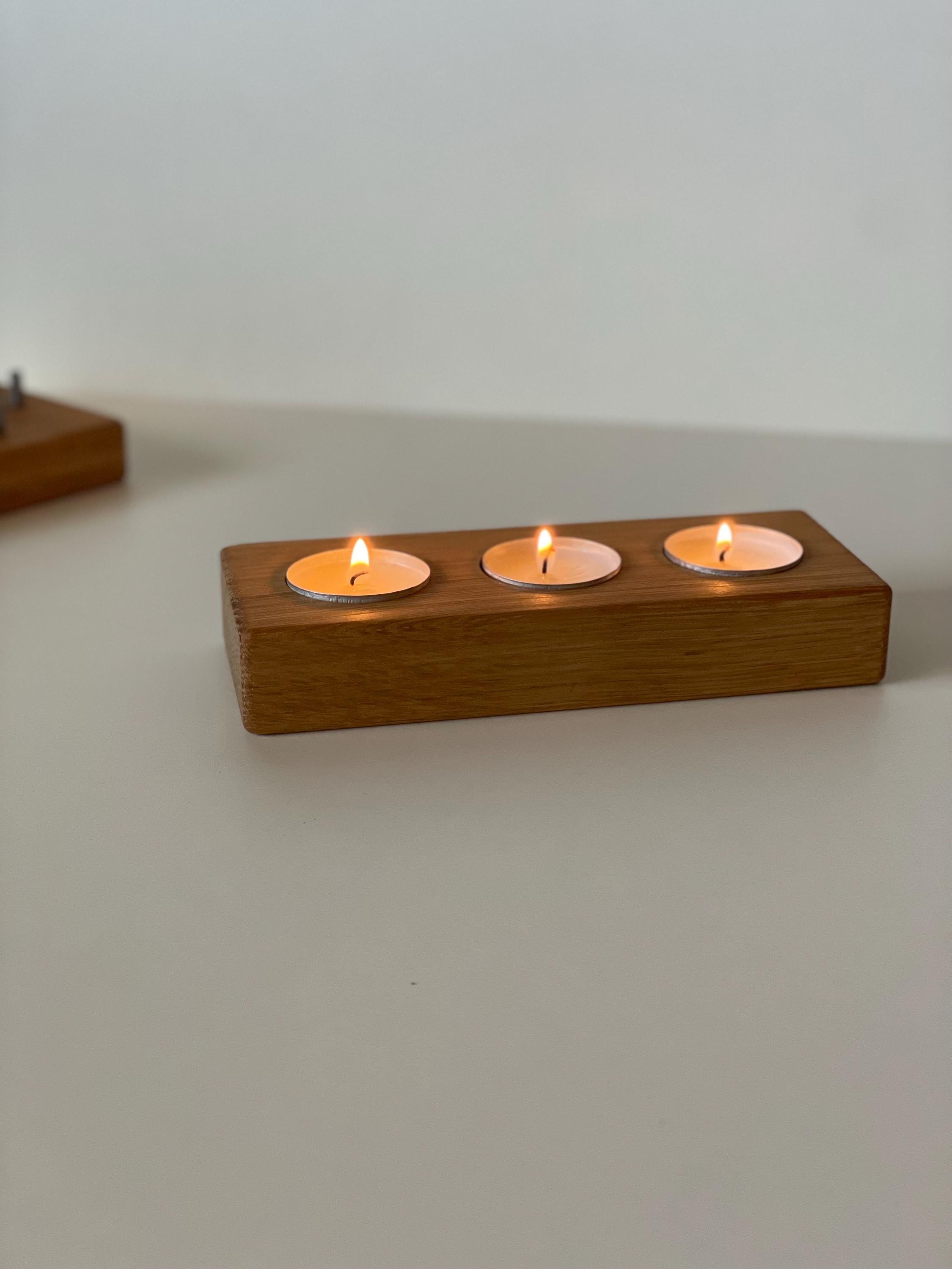 Teelichthalter aus Eiche - Holzatelier TheobaldHolzatelier Theobald235mm, für 4 Kerzen