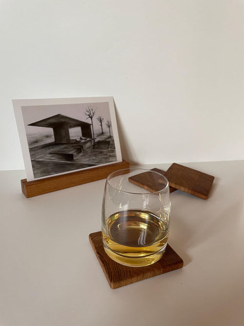 Untersetzer aus Eiche Hirnholz – handgefertigt & stilvoll - Holzatelier TheobaldHolzatelier Theobald1 Untersetzer
