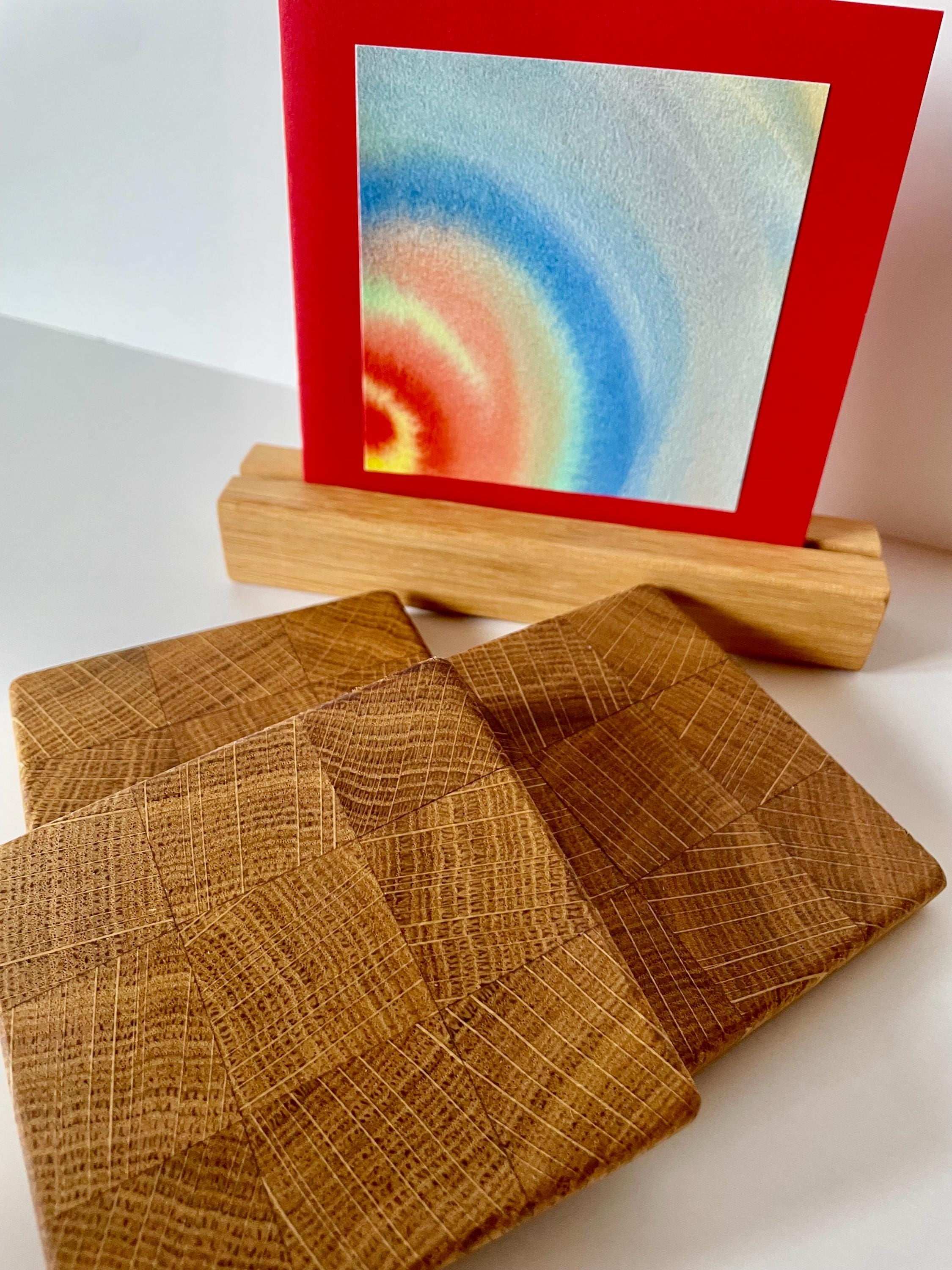 Untersetzer aus Eiche Hirnholz – handgefertigt & stilvoll