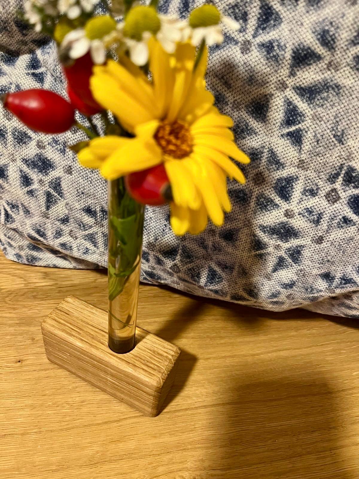 Blumenvase Eiche Goldener Schnitt - Holzatelier TheobaldHolzatelier Theobald