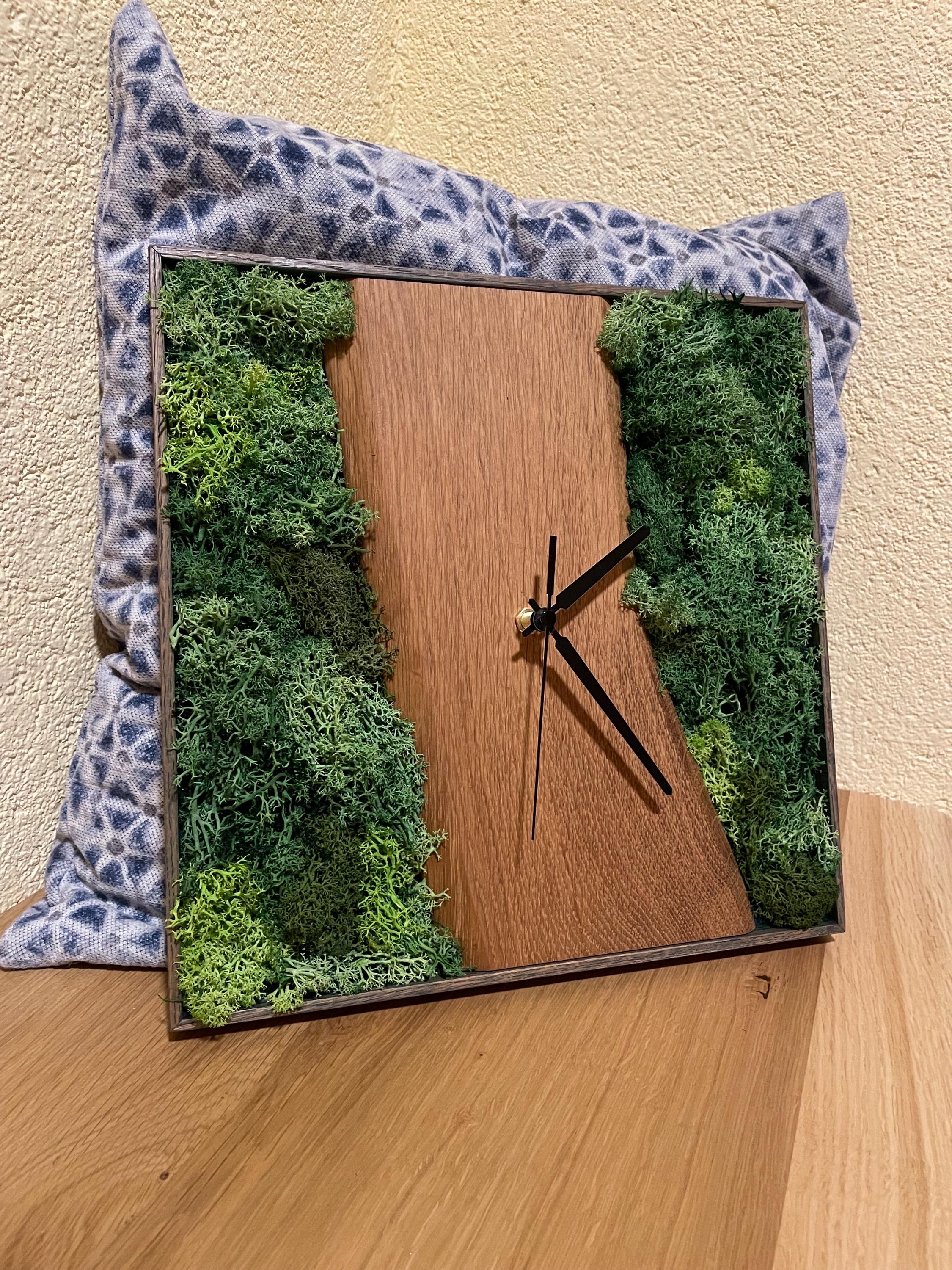 Wanduhr Moos & Eiche - Holzatelier TheobaldHolzatelier Theobald