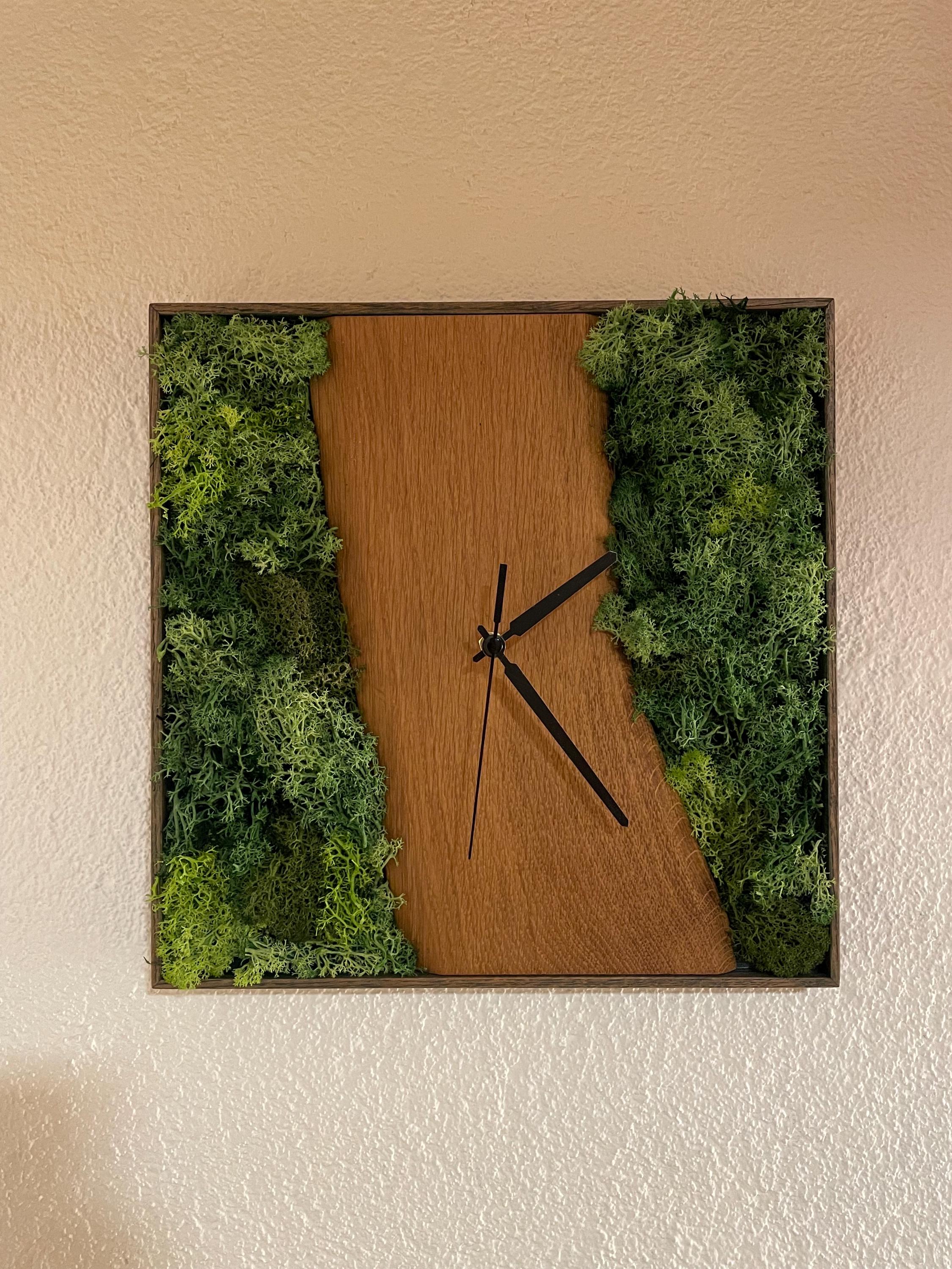 Wanduhr Moos & Eiche - Holzatelier TheobaldHolzatelier Theobald
