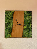 Wanduhr Moos & Eiche - Holzatelier TheobaldHolzatelier Theobald