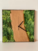 Wanduhr Moos & Eiche - Holzatelier TheobaldHolzatelier Theobald