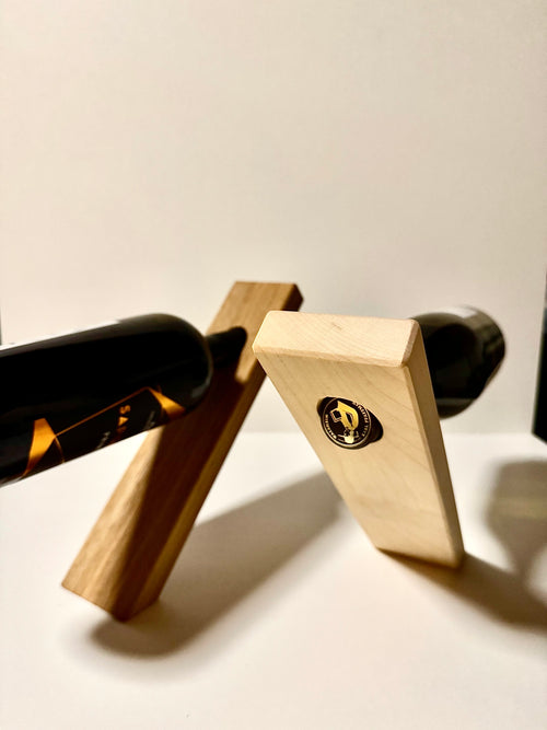 Schwebender Weinflaschenhalter aus Eiche - Holzatelier TheobaldHolzatelier TheobaldEiche