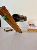 Schwebender Weinflaschenhalter aus Eiche - Holzatelier TheobaldHolzatelier TheobaldEiche