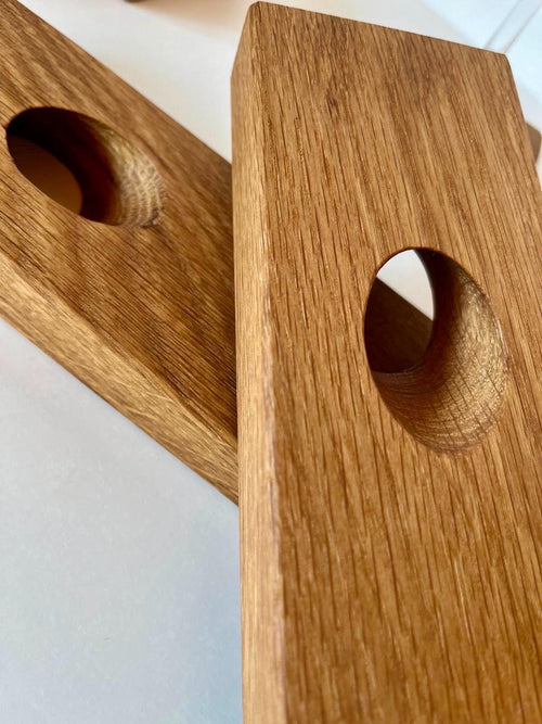 Schwebender Weinflaschenhalter aus Eiche - Holzatelier TheobaldHolzatelier TheobaldEiche