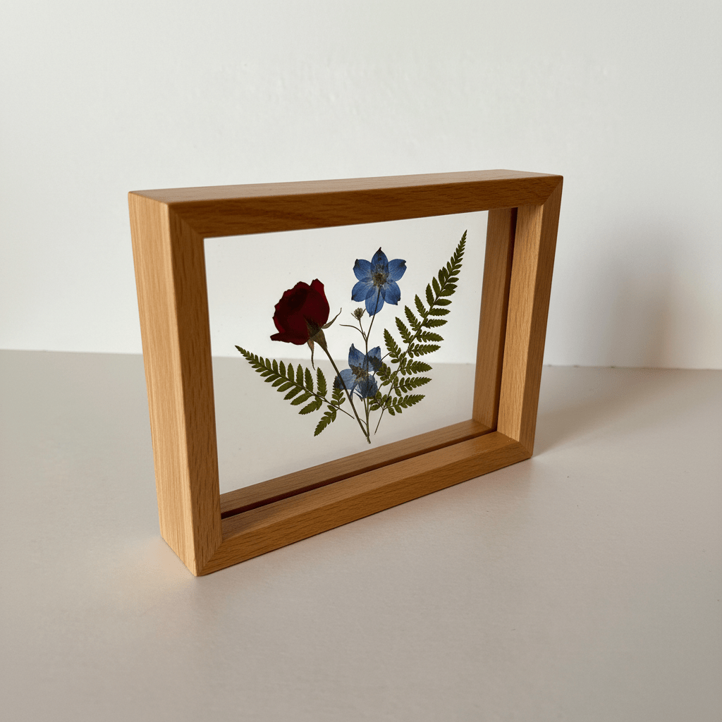 Doppelseitiger Bilderrahmen aus Holz